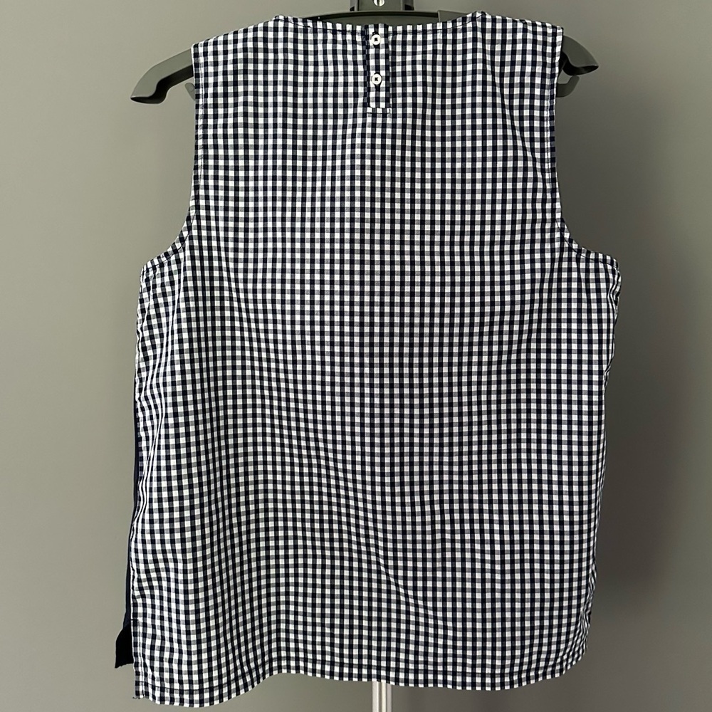 J. Crew Sleeveless Gingham Plaid Shirt - Picture 2 of 4